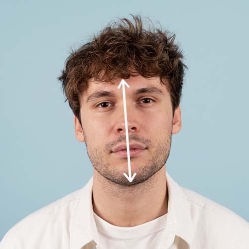 Veido ilgio matavimas akiniams nuo saulės