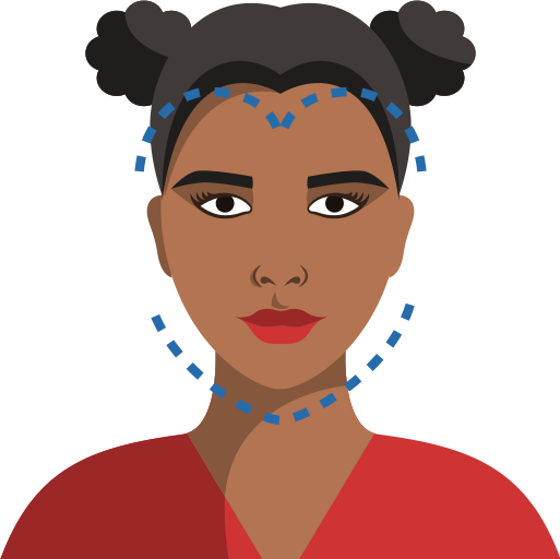 Širdies formos veido akiniai nuo saulės