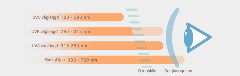 UVA, UVB ir UVC spinduliuotė akiai