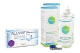 Acuvue Oasys (6 lęšiai) + 2 x Solunate Multi-Purpose 400 ml su lęšių dėklu 26685
