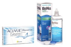 Acuvue Oasys (6 lęšiai) + ReNu MultiPlus 360 ml su lęšių dėklu