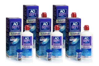 AOSEPT PLUS su Hydraglyde 5 x 360 ml su lęšių dėklais