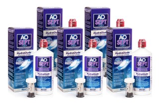 AOSEPT PLUS su Hydraglyde 5 x 360 ml su lęšių dėklais