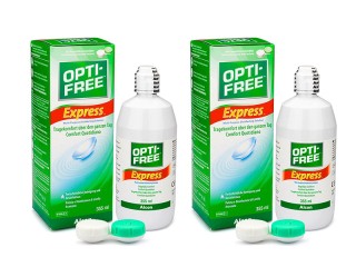 OPTI-FREE Express 2 x 355 ml su lęšių dėklais