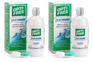 OPTI-FREE PureMoist 2 x 300 ml su lęšių dėklais