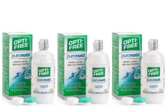 OPTI-FREE PureMoist 3 x 300 ml su lęšių dėklais