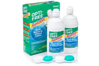 OPTI-FREE RepleniSH 2 x 300 ml su lęšių dėklais