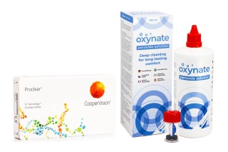 Proclear Compatibles Sphere CooperVision (6 lęšiai) + Oxynate Peroxide 380 ml su lęšių dėklu