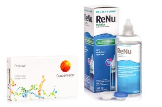 Proclear Compatibles Sphere CooperVision (6 lęšiai) + ReNu MultiPlus 360 ml su lęšių dėklu