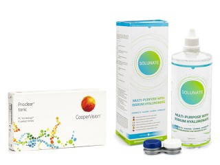 Proclear Toric CooperVision (6 lęšiai) + Solunate Multi-Purpose 400 ml su lęšių dėklu