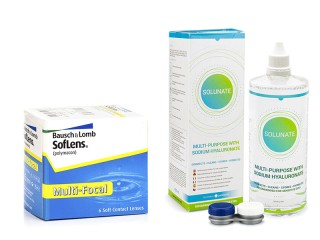 SofLens Multi-Focal (6 lęšiai) + Solunate Multi-Purpose 400 ml su lęšių dėklu