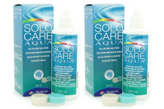 SOLOCARE AQUA 2 x 360 ml su lęšių dėklais